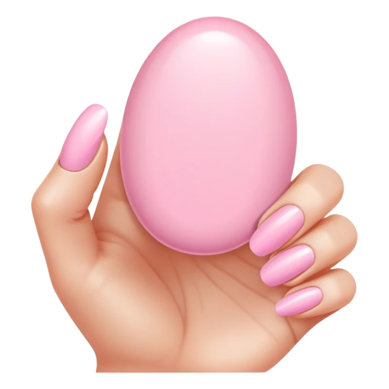 baby pink nails sticker