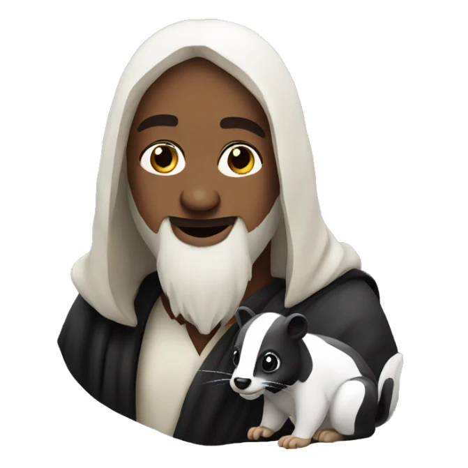 Jesus And skunk sticker