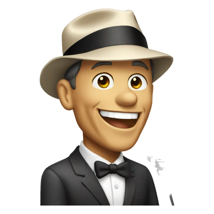 Frank Sinatra singing sticker