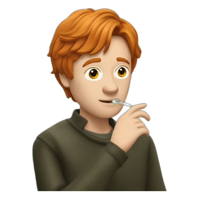 Ron Weasley smoking herbs sticker