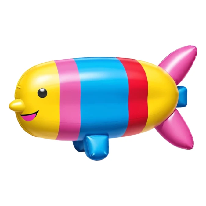   jeff koons style inflatable abstract art SPAM sculpture  sticker