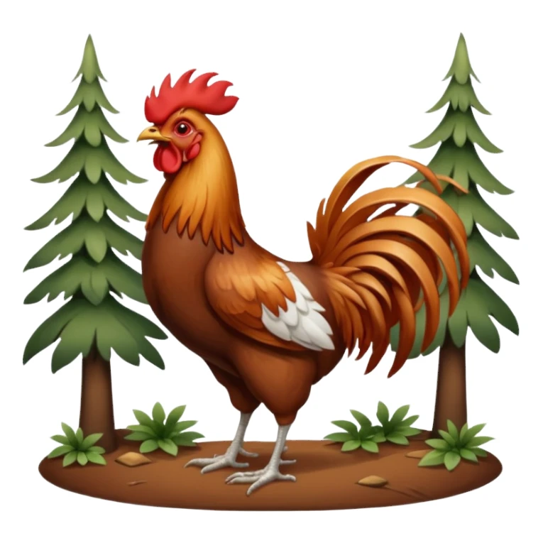 🌲🐓 sticker
