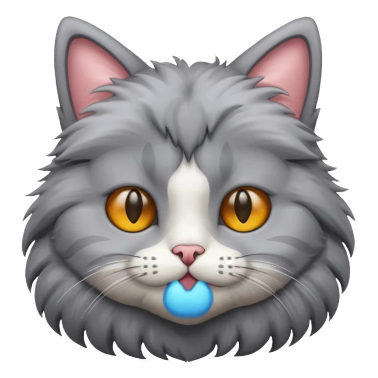 katze mit brirne sticker