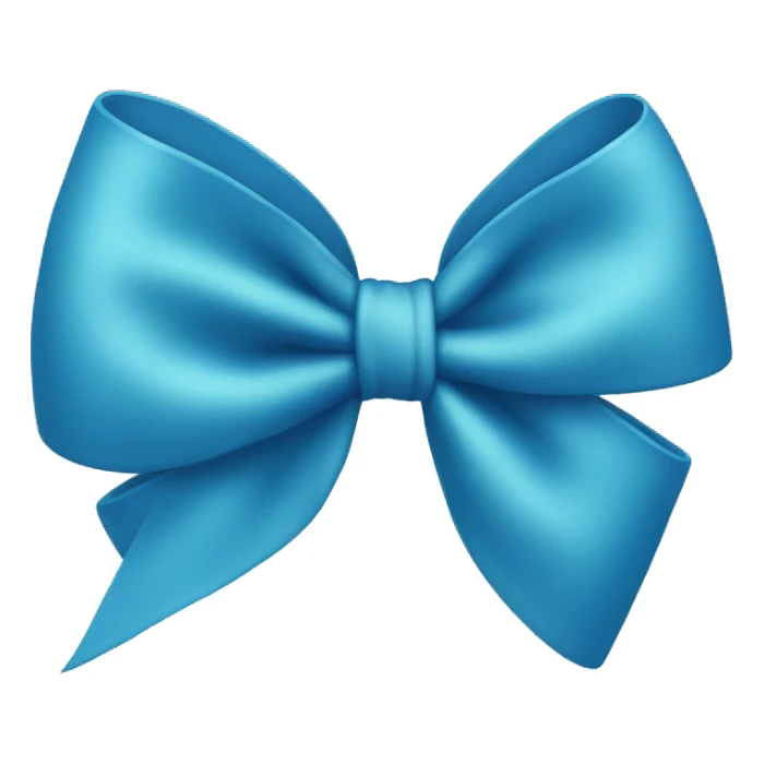 Blue Hair bow sticker