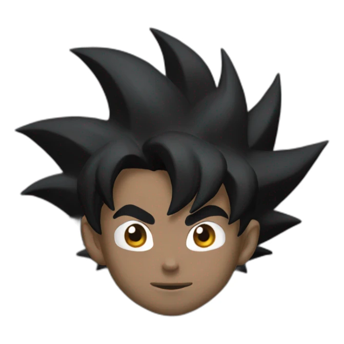 goku with black skin sticker