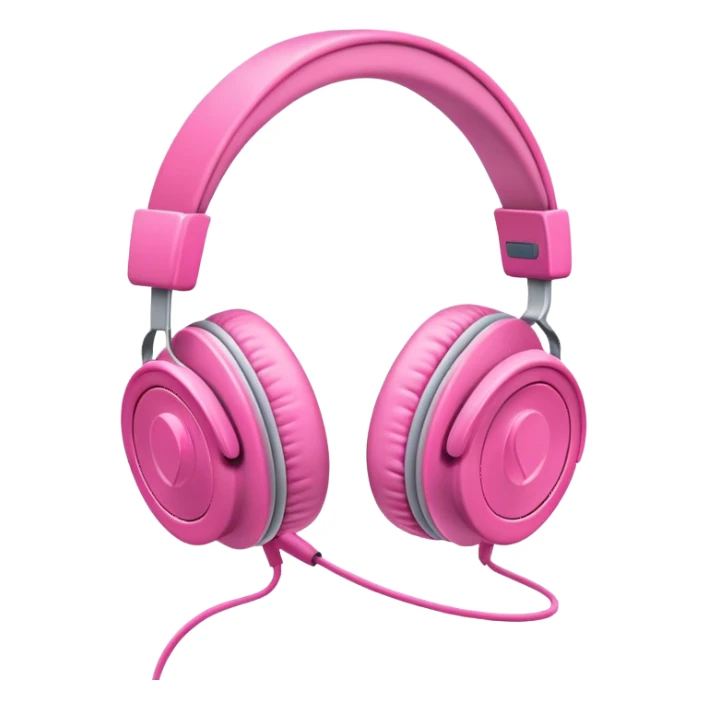 Audífonos rosas  sticker