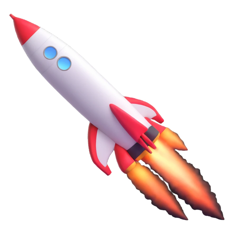 rocket ship sticker