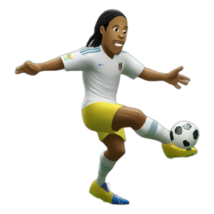 Ronaldinho gaúcho cabeceando sticker