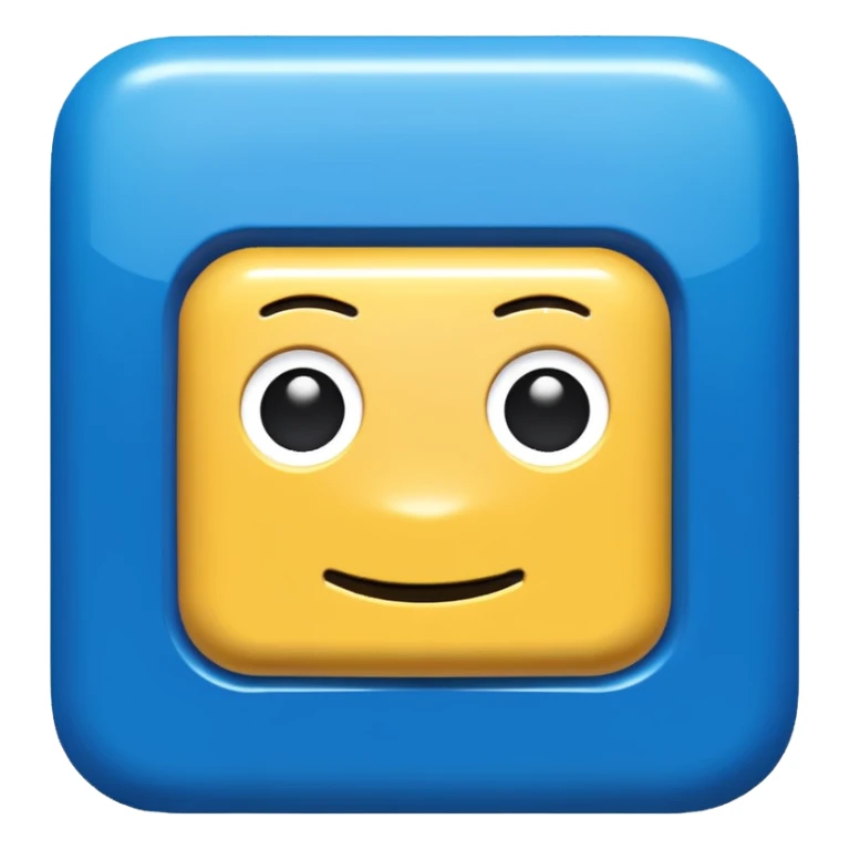 blue Roblox logo sticker