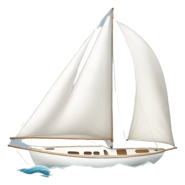 40 foot white sailboat sticker