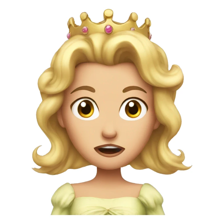 princess angry sticker