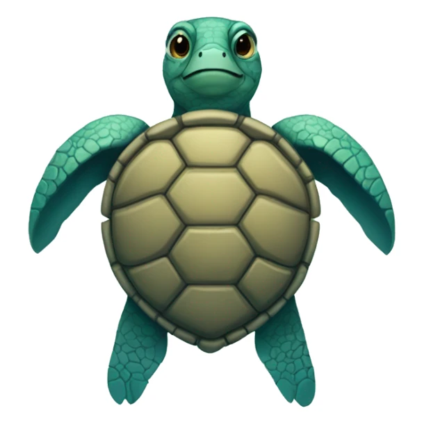 Melancholic sea turtle  sticker