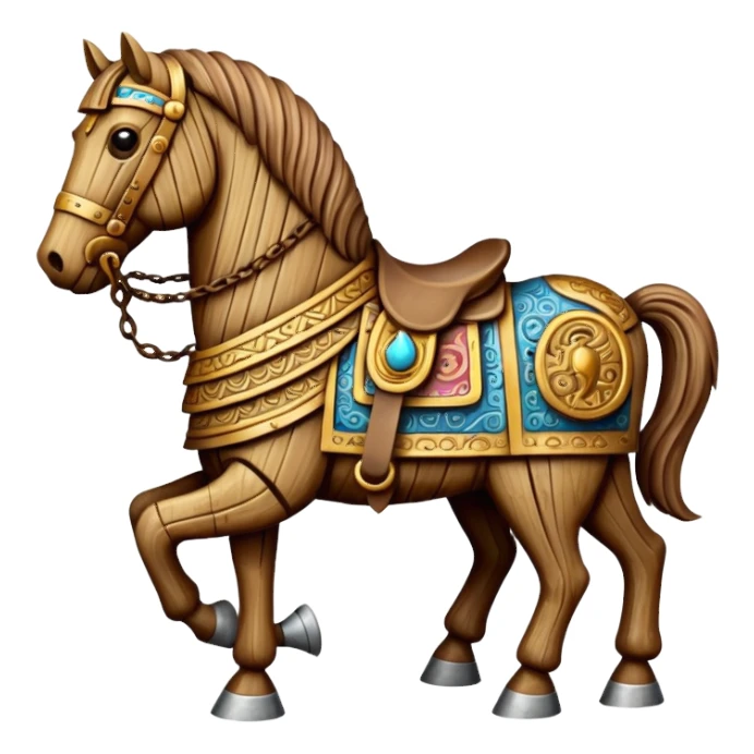 trojan horse sticker