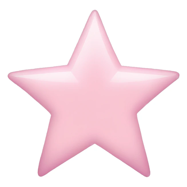 light pink star sticker