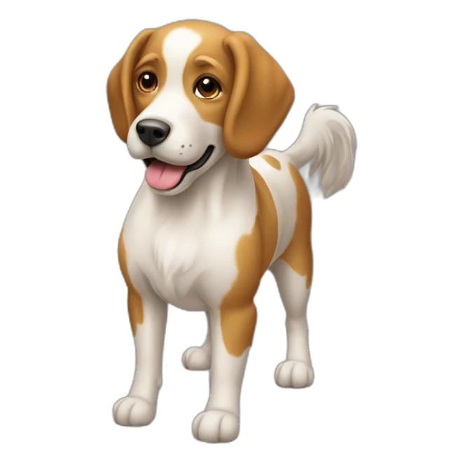 Chien sur cheval sticker