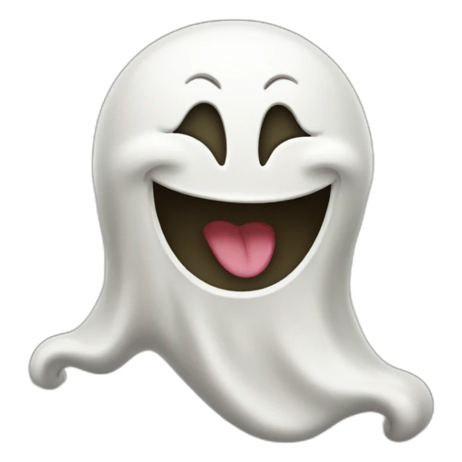 laughing ghost sticker