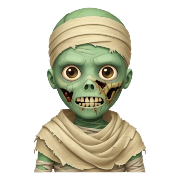 zombie mummy child
 sticker