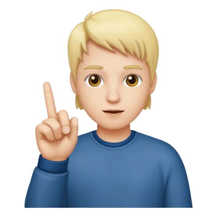 middle finger person  sticker