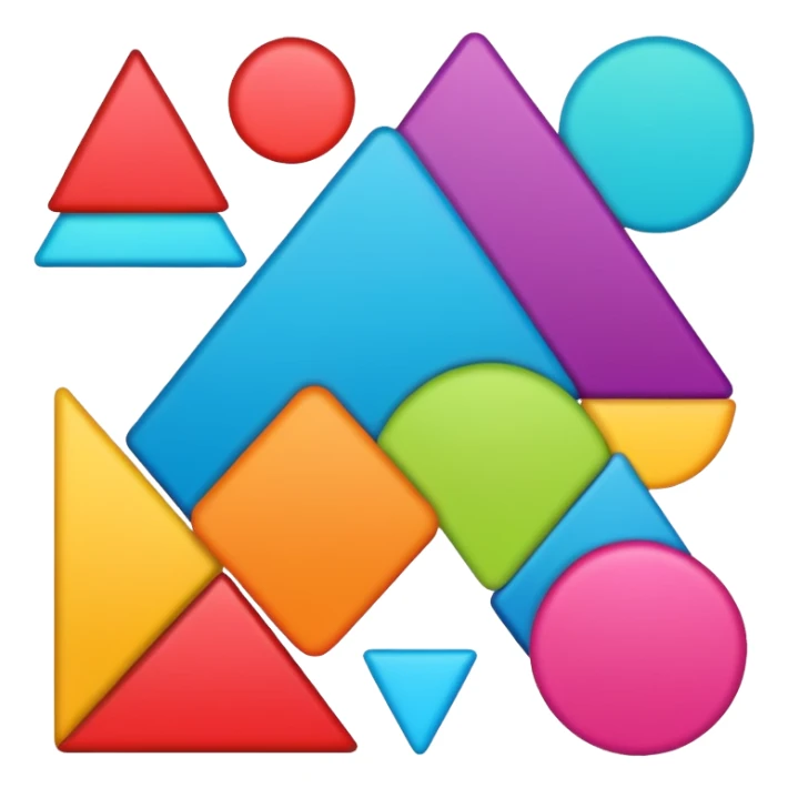 Shapes and colors sticker