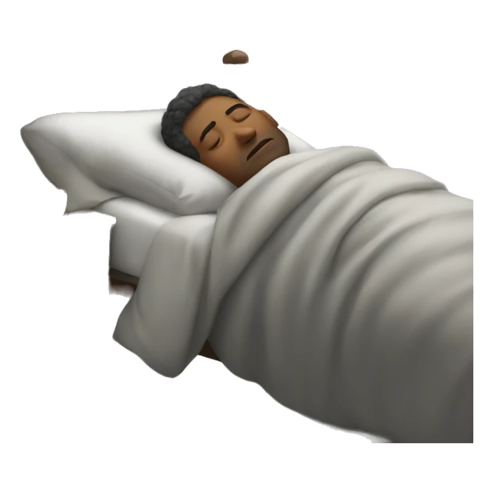 Man sleeping sticker