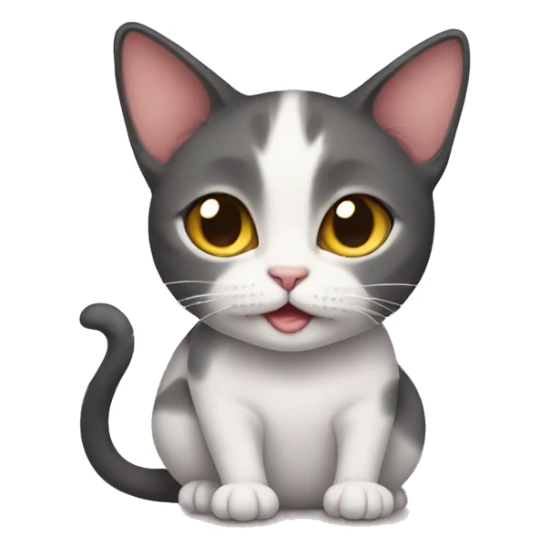 Pregnant cat sticker