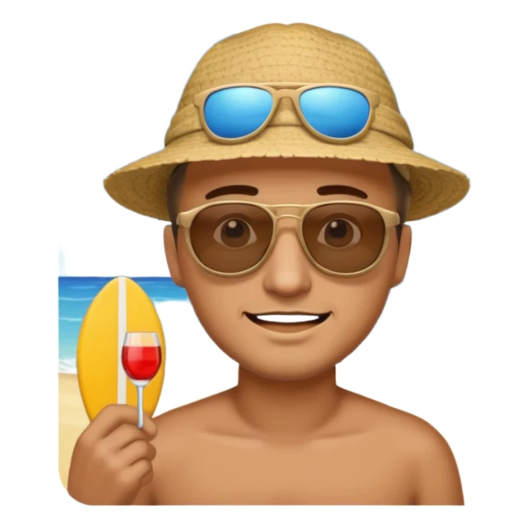 I told him about the beach sticker