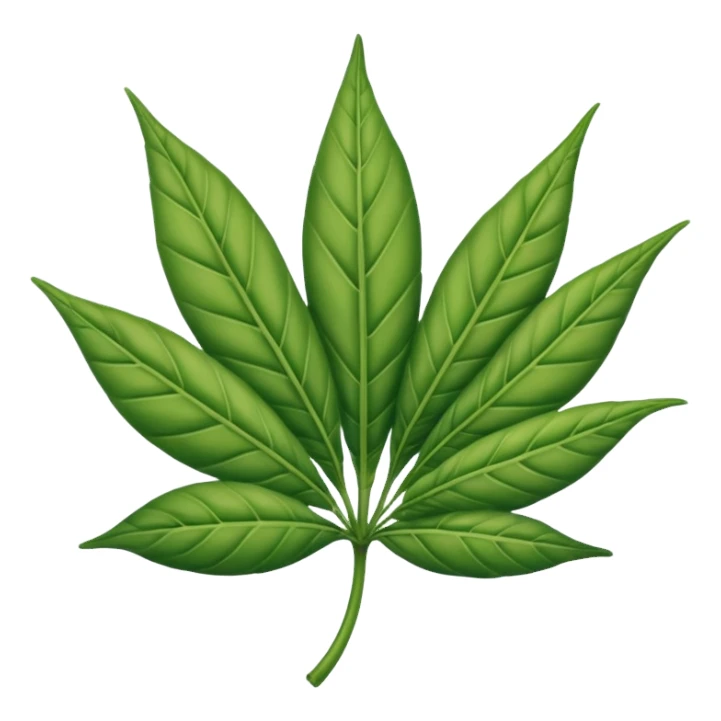 Hoja de mariguana sticker