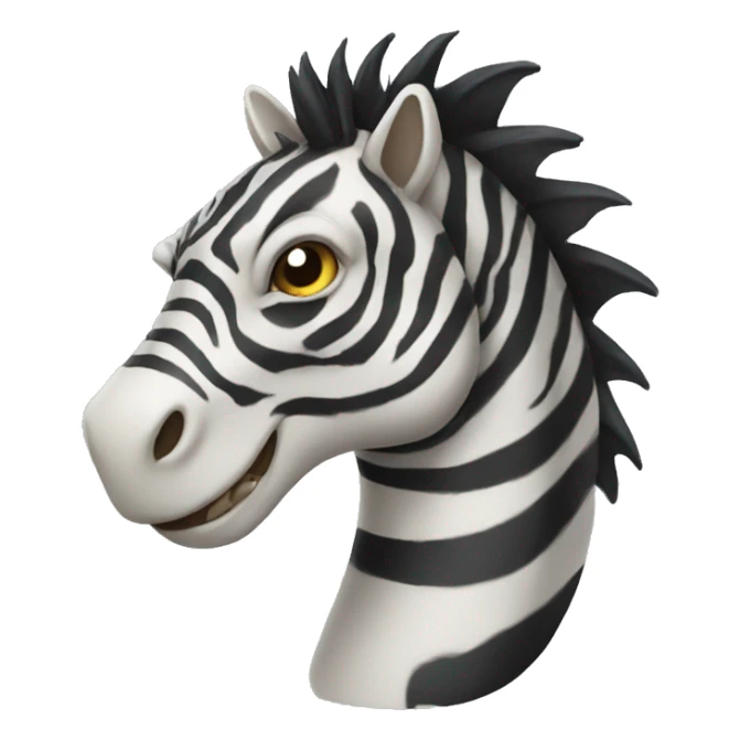 half zebra half dragon sticker
