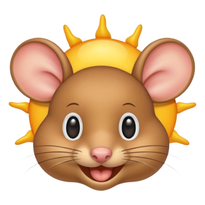a sun ☀️ 🐭 sticker