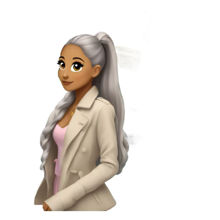 Ariana grande talking to gorge brige sticker