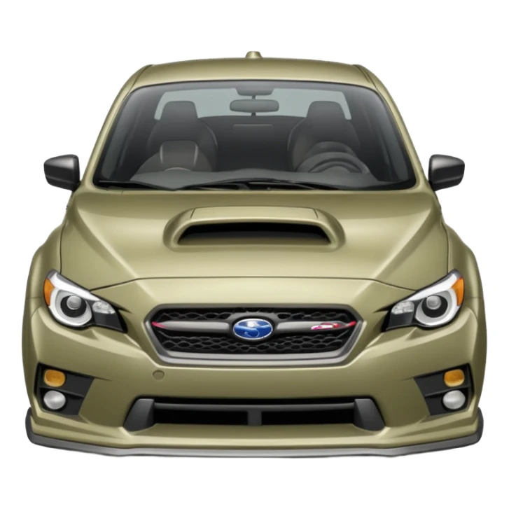 khaki grey Subaru sti sticker