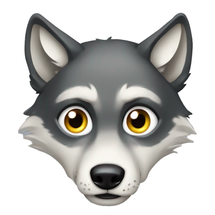 a wolf have 10 eyes sticker