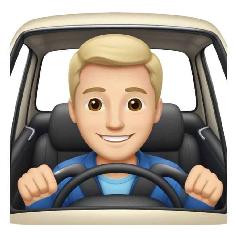 Hornochse im Auto  sticker