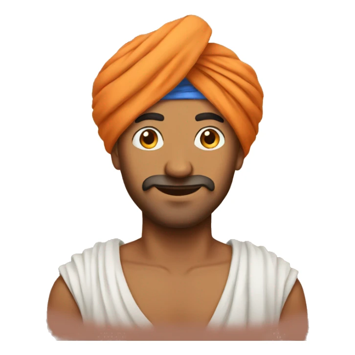 indian guy with turban sticker