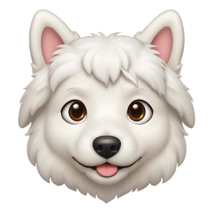 White dog name Coco sticker