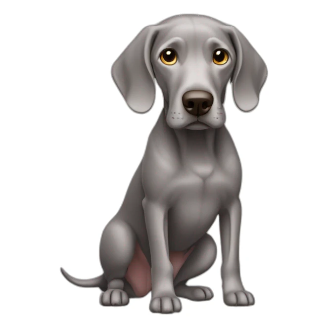 Weimaraner dog sticker