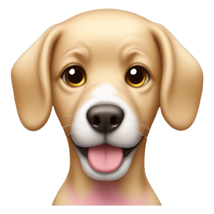 dog blond pink sticker
