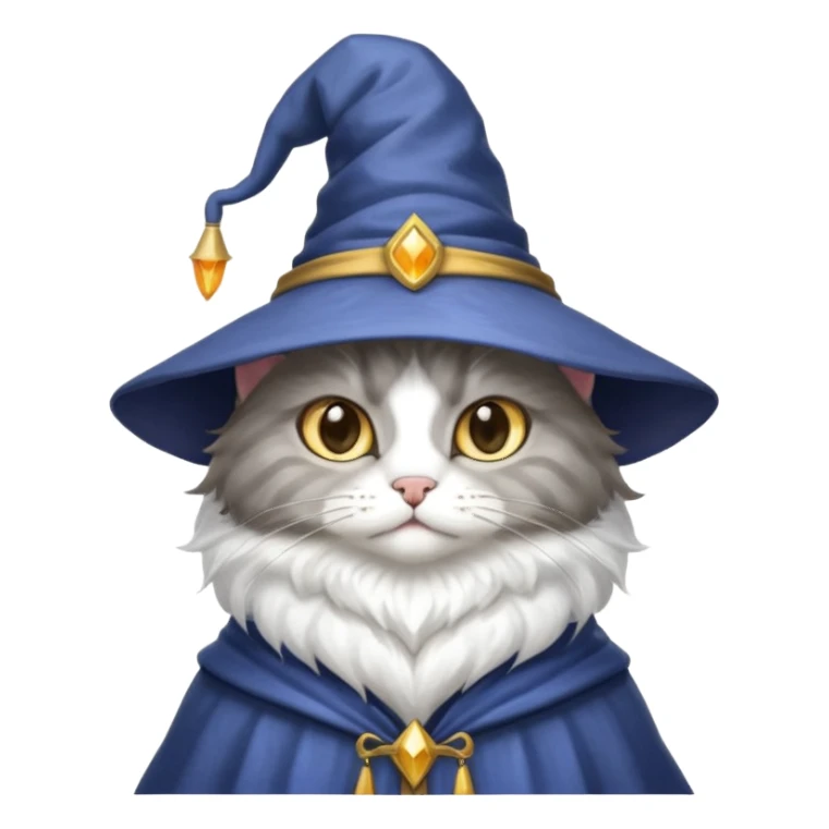 Wizard cat sticker