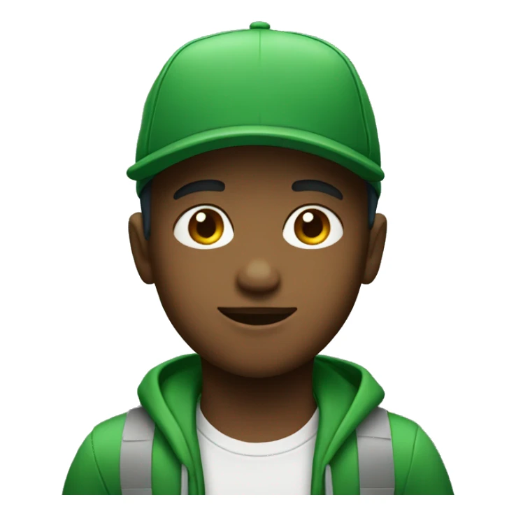 Boy with Green cap sticker