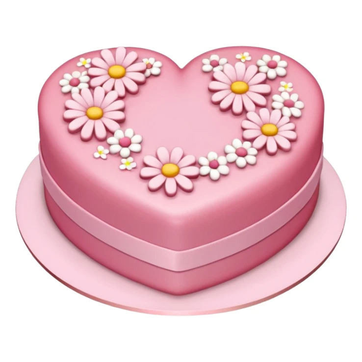 cake in the heart sticker
