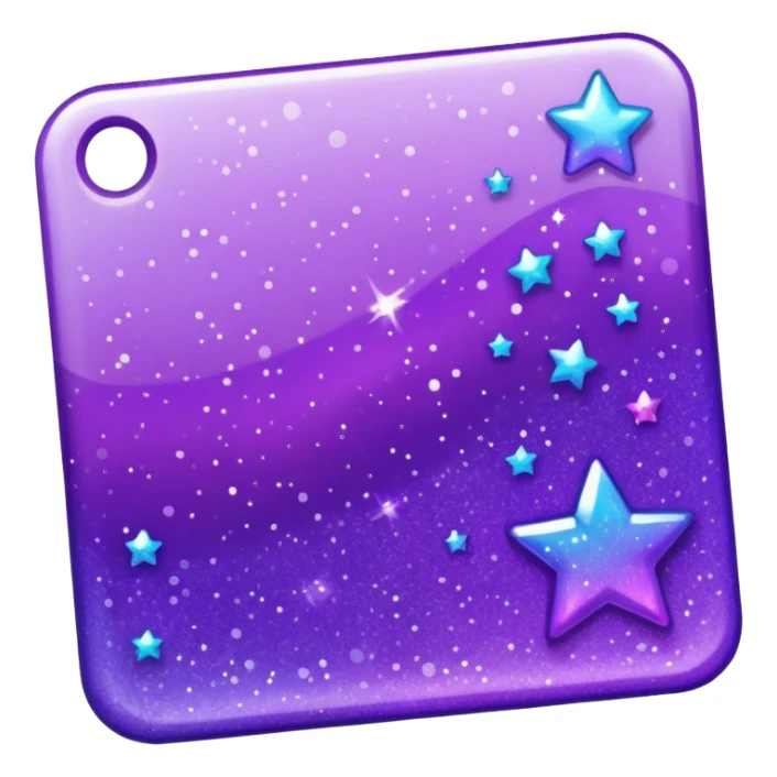 glitter documento confirmed purple mark sticker