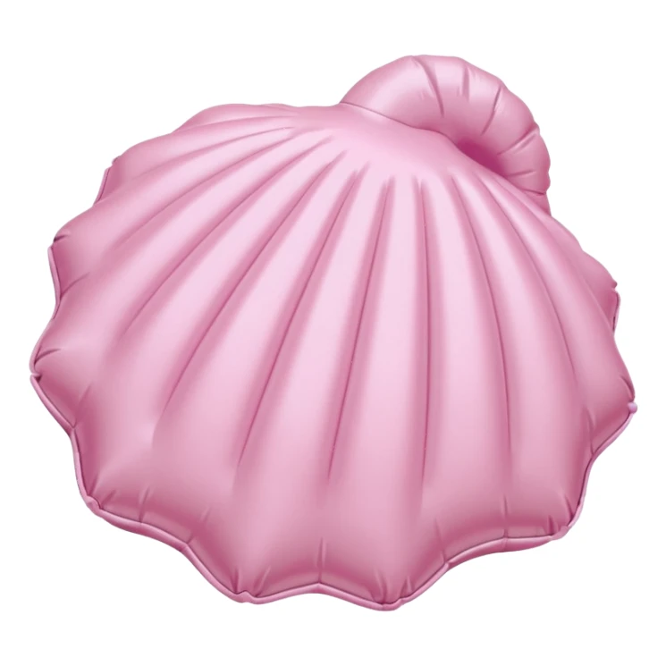 vintage rococo pale pink inflatable puffy shell phone sticker