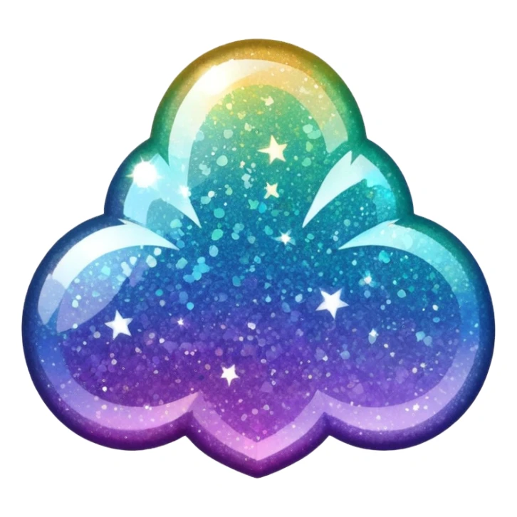 Sparke and glitter sticker