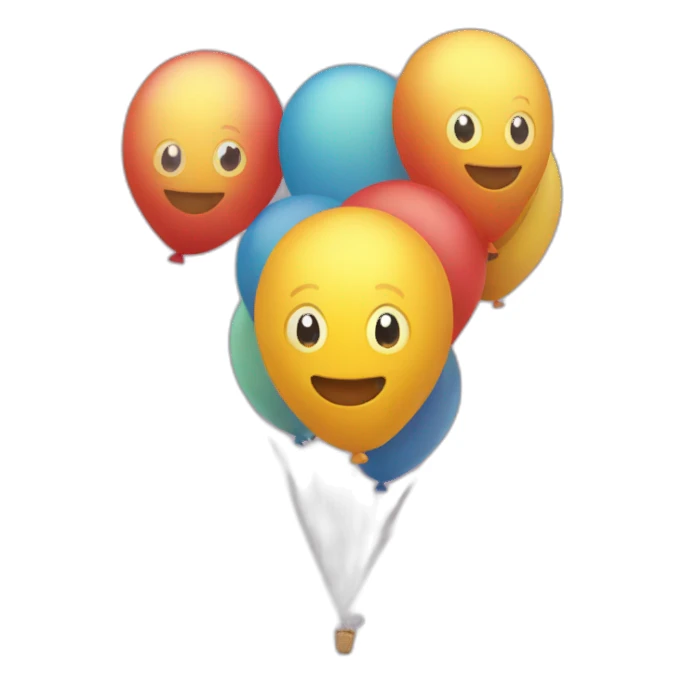 Chat sur un balons sticker