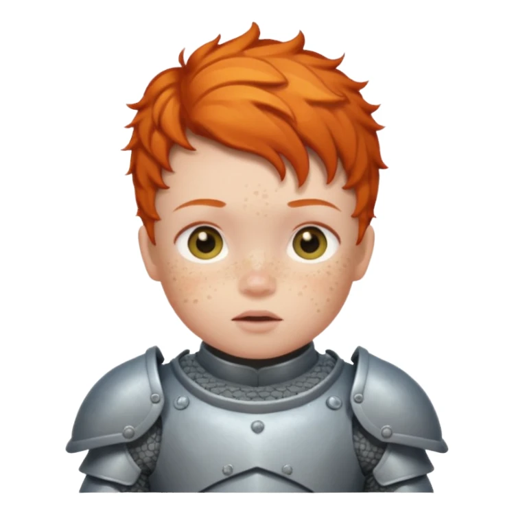Armored ginger baby sticker