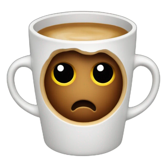 coffee with hidden brain sticker