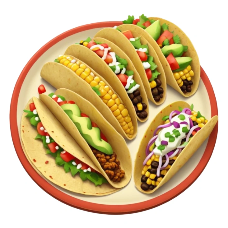 platter of tacos sticker