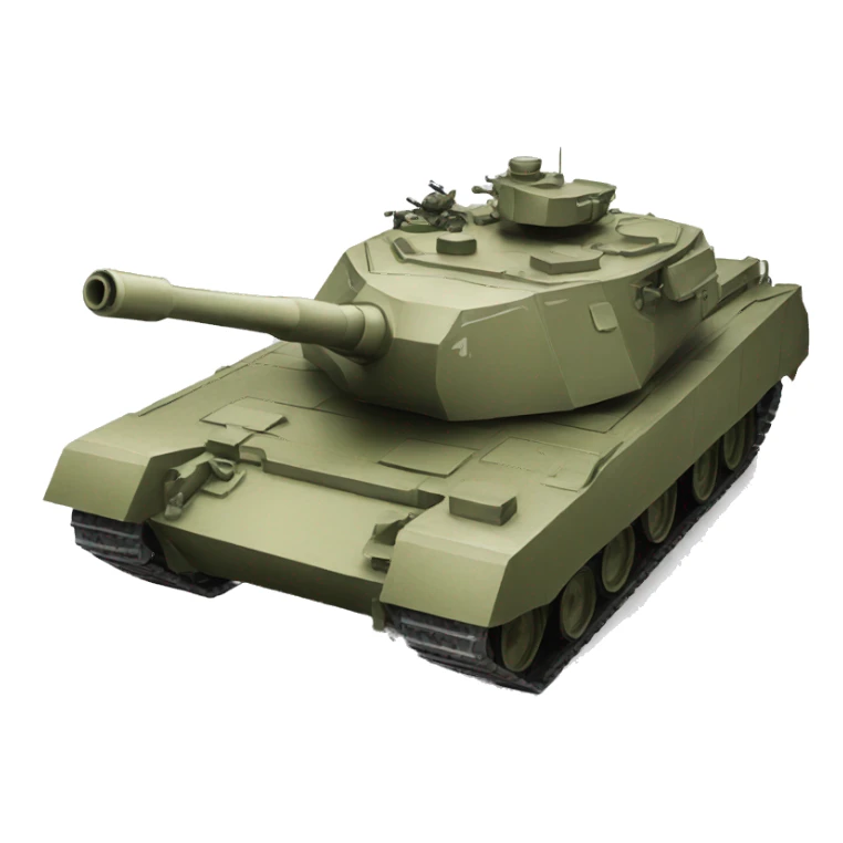 Military tank sticker