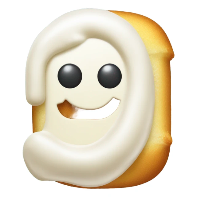 frosting filled ￼Twinkie saying dadie sticker