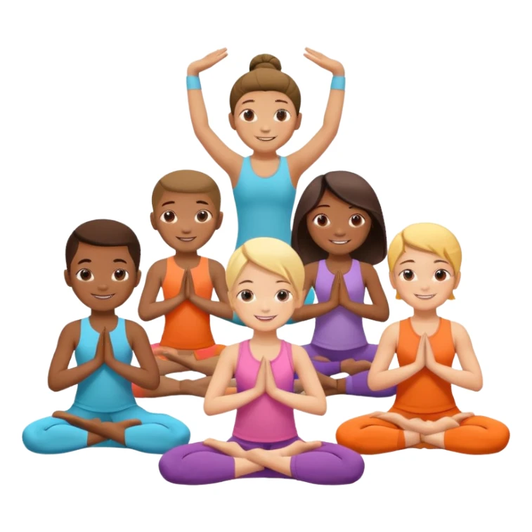 Yoga for children sticker
